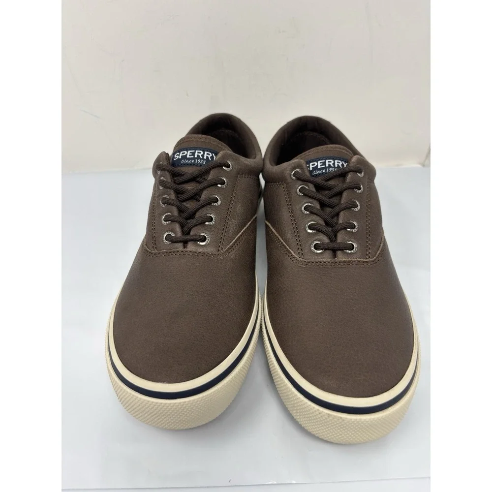 Sperry Striper Storm II CVO Brown Leather Waterproof Lace Up Boat Shoes Sz 10.5